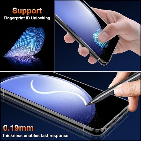 [عبوة من قطعتين] واقي شاشة غير لامع لهاتف Samsung Galaxy S23، متوافق مع مستشعر بصمات الأصابع، طبقة مرنة لاصقة كاملة مضادة للوهج (ليس زجاجًا) in Saudi Arabia