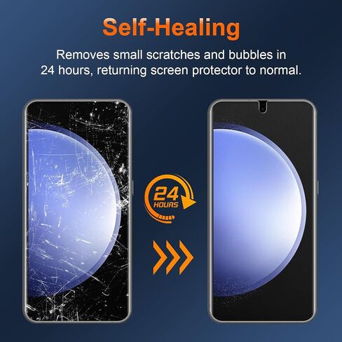 [عبوة من قطعتين] واقي شاشة غير لامع لهاتف Samsung Galaxy S23، متوافق مع مستشعر بصمات الأصابع، طبقة مرنة لاصقة كاملة مضادة للوهج (ليس زجاجًا) in Saudi Arabia