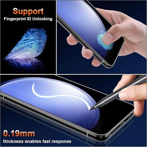 [عبوة من قطعتين] واقي شاشة غير لامع لهاتف Samsung Galaxy S23، متوافق مع مستشعر بصمات الأصابع، طبقة مرنة لاصقة كاملة مضادة للوهج (ليس زجاجًا) in Saudi Arabia