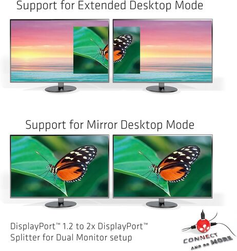 Club3D CSV-6400 Multi Stream Transport (MST) DisplayPort to DisplayPort Multi Monitor Splitter - 4-Port MST Hub - DP 1.2 to 4x DP MST Hub USB powered in Saudi Arabia