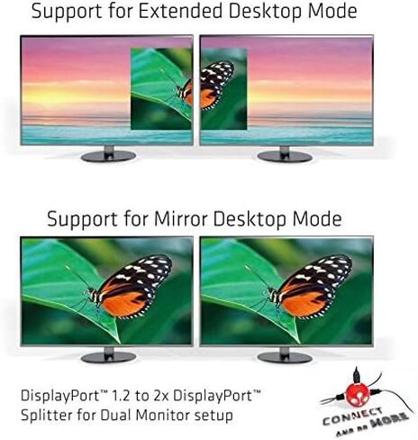 Club3D CSV-6400 Multi Stream Transport (MST) DisplayPort to DisplayPort Multi Monitor Splitter - 4-Port MST Hub - DP 1.2 to 4x DP MST Hub USB powered in Saudi Arabia