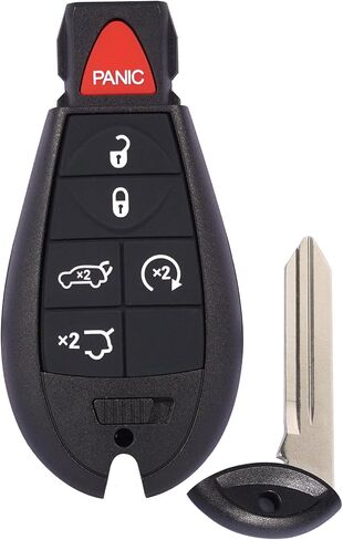 TOP-VIGOR Keyless Entry Remote Control Car Key Fob Replacement Compatible with Jeep Commander Grand Cherokee 2008 2009 2010 2011 2012 2013, 433Mhz 5 Button Smart Chip M3N5WY783X IYZ-C01C in Saudi Arabia