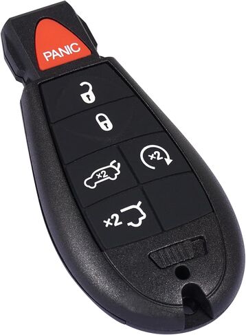 TOP-VIGOR Keyless Entry Remote Control Car Key Fob Replacement Compatible with Jeep Commander Grand Cherokee 2008 2009 2010 2011 2012 2013, 433Mhz 5 Button Smart Chip M3N5WY783X IYZ-C01C in Saudi Arabia