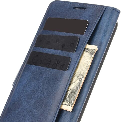 Flip Case for Samsung A03S Wallet PU Leather Magnetic Protective Cellphone Case for Samsung Galaxy A02S A025M A03S A037M Folio Book Cover with Stand (Blue) in Saudi Arabia