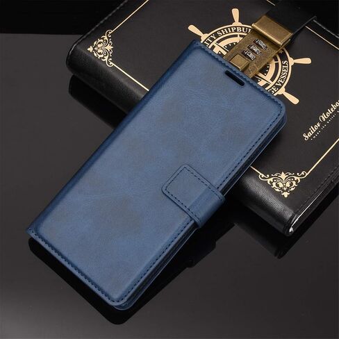 Flip Case for Samsung A03S Wallet PU Leather Magnetic Protective Cellphone Case for Samsung Galaxy A02S A025M A03S A037M Folio Book Cover with Stand (Blue) in Saudi Arabia