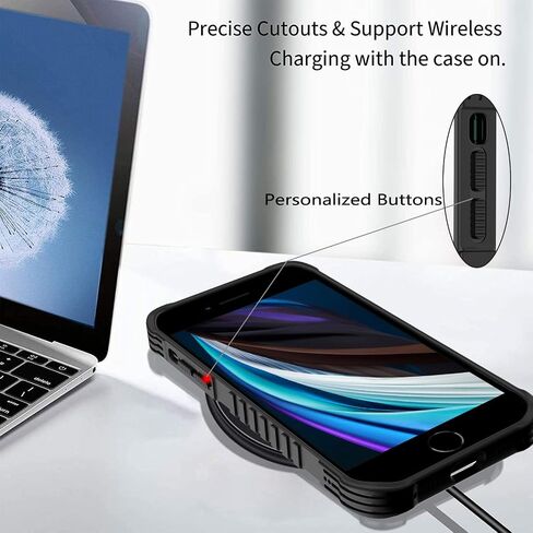 حافظة لهاتف iPhone SE 2022/2020/7/8 للرجال والأولاد، تصميم رائع لكرة السلة، مقاوم للصدمات ومضاد للخدش، جراب حماية خلفي صلب من البولي كربونات لهاتف iPhone SE 3rd/2nd Gen/7/8/6 in Kuwait