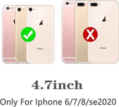 حافظة لهاتف iPhone SE 2022/2020/7/8 للرجال والأولاد، تصميم رائع لكرة السلة، مقاوم للصدمات ومضاد للخدش، جراب حماية خلفي صلب من البولي كربونات لهاتف iPhone SE 3rd/2nd Gen/7/8/6 in Kuwait