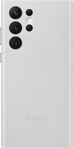 SAMSUNG Galaxy S22 Ultra Leather Cover - Official, Shock-Absorbent, Black in Saudi Arabia