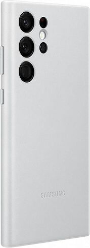SAMSUNG Galaxy S22 Ultra Leather Cover - Official, Shock-Absorbent, Black in Saudi Arabia