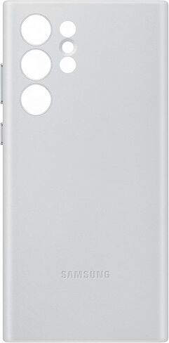 SAMSUNG Galaxy S22 Ultra Leather Cover - Official, Shock-Absorbent, Black in Saudi Arabia