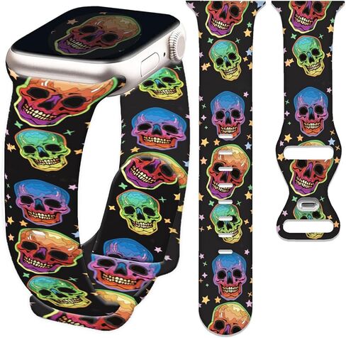 Compatible with Apple Watch Band 38mm 40mm 41mm 42mm 44mm 46mm 45mm 49mm for Women Men, Soft Silicone Waterproof Replacement Strap for iWatch Bands Series 10 9 8 7 6 5 4 3 2 1 SE Ultra/Ultra 2 in Kuwait