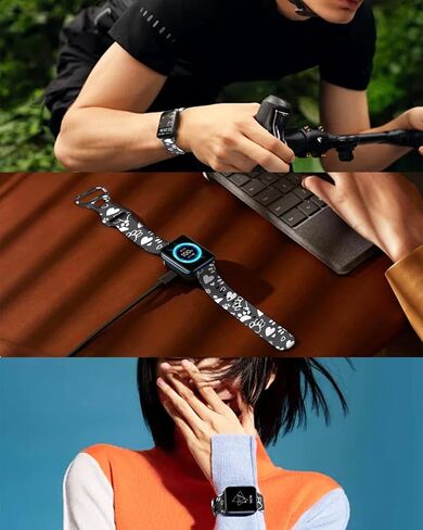 Compatible with Apple Watch Band 38mm 40mm 41mm 42mm 44mm 46mm 45mm 49mm for Women Men, Soft Silicone Waterproof Replacement Strap for iWatch Bands Series 10 9 8 7 6 5 4 3 2 1 SE Ultra/Ultra 2 in Kuwait