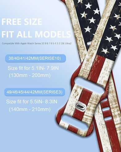 Compatible with Apple Watch Band 38mm 40mm 41mm 42mm 44mm 46mm 45mm 49mm for Women Men, Soft Silicone Waterproof Replacement Strap for iWatch Bands Series 10 9 8 7 6 5 4 3 2 1 SE Ultra/Ultra 2 in Kuwait