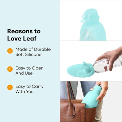 United Pets Leaf - Portable Water Bottle for Dogs, Pink, Dispenser with Drinking Feeder for Pets, Dog Water Bottle, Perfect for Walking, Travel, Hiking in Saudi Arabia