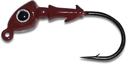 Jig Heads Pack of 5 - Fishing Jigs with Super Sharp Black Nickel Hooks - Double Locking Bait Stays & Multi-Color Eyes - Perfect for Freshwater & Saltwater Fishing in Saudi Arabia