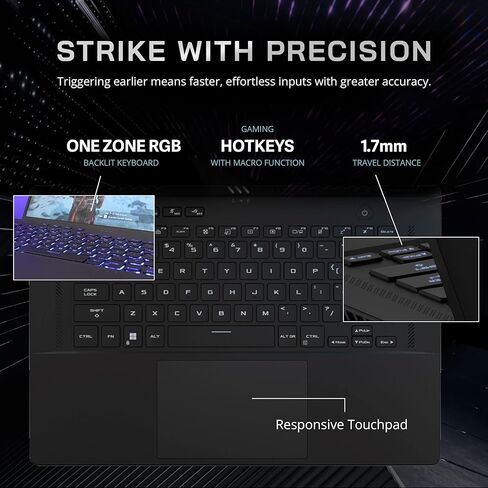 ASUS ROG Zephyrus Gaming Laptop, 16" FHD+ 165Hz Display, Intel Core i7-12700H, 40GB DDR5, 4TB SSD, RGB Backlit Keyboard, NVIDIA GeForce RTX 3060, Win 11 Pro, WiFi 6, Black, 128GB Docking Station Set in Saudi Arabia