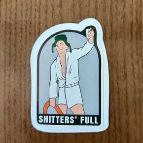 (Pack of 3) Cousin Eddie Shitters Full Christmas Vacation Sticker 3 Inch