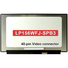LCD Screen Replacement for LP156WFJ-SPB3 LP156WFJ(SP)(B3) LP156WFJ-SPB1 LP156WFJ(SP)(B1) LGD06D1 LGD0738 15.6" Display Panel FHD 1080P 40 Pins 120Hz Non-Touch
