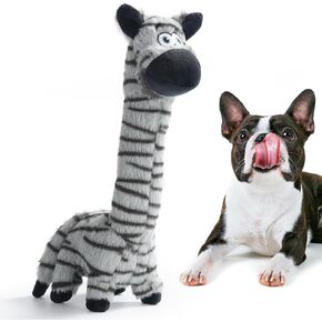 Nocciola Dog Plush Toys, Interactive Dog Toys to Keep Them Busy, Squeaky Dog Toys with Crinkle Paper, Rope Dog Chew Toys for Small and Medium Dogs, 2 Pack