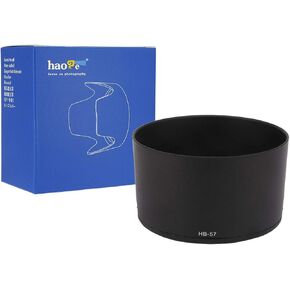 Haoge Bayonet Lens Hood for Nikon Nikkor AF-S 55-300mm f4-5.6G ED VR DX Lens Replaces Nikon HB-57