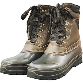Khombu Men's Leather Kenny Duck Boots Brown, 10