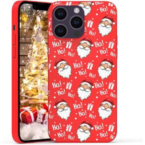 حافظة هاتف آيفون 15 برو ماكس لعيد الميلاد سانتا كلوز، تصميم عيد الميلاد ناعم لطيف أحمر جميل ولطيف ومرن غطاء هاتف واقٍ لهاتف آيفون 15 برو ماكس in Kuwait