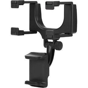 Fydun Car Rear View Mirror Phone Holder Mount Universal 360° Phone Holder for iPhone for Samsung GPS Smartphone