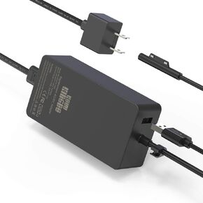 127W Surface Book Charger,Surface Book Power Supply Compatible with Surface Book 3 Book 2 Book,Surface Pro 8/Pro X/Pro 7/Pro 6/Pro 5,Surface Laptop Studio/3/2/1 with USB Charging Port