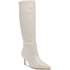 Steve Madden Women's Lavan Knee High Boot, Oatmeal Suede, 11