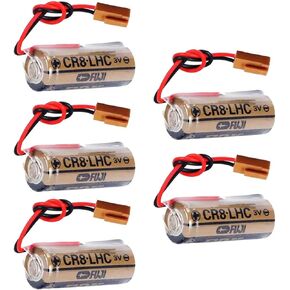 3V 2600mAh Lithium Battery Replacements for Fuji FDK CR8.LHC 17450 Water Meter Battery(Pack of 5)