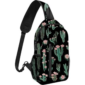 Tiger Sling Bag Travel Sling Backpack Lightweight Chest Daypack with Adjustable Strap for Women Sports Running Hiking