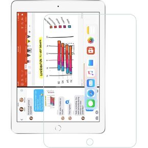Tempered Glass Film Fit for iPad 6 5 Air 1 2 Gen 9.7 Inches, 1 Pack Screen Protector, High Definition, 9H Hardness, Easy Installation
