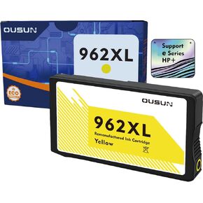 962XL Yellow Ink Cartridge for HP e-Series, Replacement HP 962 Compatible with Printers 9010e 9012e 9015e 9020e 9025e 9026e 9027e etc. COMPATIIBLE with Printers which actived HP+ Service | (Yellow+)