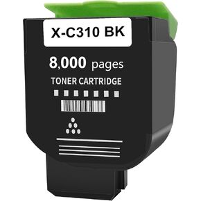 Black Toner for Xerox C315 C310 Printer,8,000 Pages High Capacity Ink Cartridge Replacement 006R04364 Code Compatible 006R04356 Standard Capacity C310/DNI C315/DNI Color Multifunction Printer(Black)
