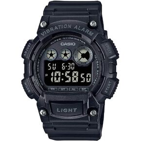 Casio Men's W735H-1AVCF Super Illuminator Watch With Black Resin Band