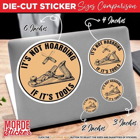 (3Pcs) It's Not Hoarding If Its Tools Stickers, 2" Funny Carpenter Wood Worker Die-Cut Waterproof Vinyl Sticker for Hard Hat Laptop Water Bottle Phone Kindle Decal Stuff Gifts for Woodworker 2 Inches in Kuwait