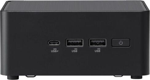 كمبيوتر مكتبي صغير ASUS NUC 14 Pro (Intel Core 3 100U، Intel Graphics Shared، 8 جيجابايت DDR5، 256 جيجابايت PCIe SSD + 2 تيرابايت HDD، 2 Thunderbolt 4، WiFi 6E، Bluetooth 5.3، 90W PSU، RJ-45، Win 11 Pro) w/DKZ موسع منفذ USB in Saudi Arabia