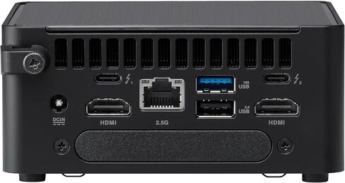 كمبيوتر مكتبي صغير ASUS NUC 14 Pro (Intel Core 3 100U، Intel Graphics Shared، 16 جيجابايت DDR5، 128 جيجابايت PCIe SSD + 500 جيجابايت HDD، 2 Thunderbolt 4، WiFi 6E، Bluetooth 5.3، 90W PSU، Win 11 Home) مع موسع منفذ USB DKZ in Saudi Arabia