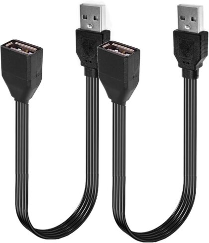 USB Extension Cable USB Device with The USB 2.0 Port of Your PC, Notebook, or USB This 90 Degree USB Cable is USB Male to Female Data Cable Left and Right UP Angle (AMLE-AF, 10CM) in Kuwait