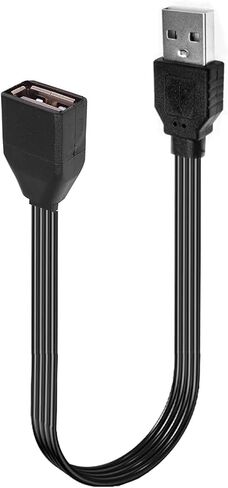 USB Extension Cable USB Device with The USB 2.0 Port of Your PC, Notebook, or USB This 90 Degree USB Cable is USB Male to Female Data Cable Left and Right UP Angle (AMLE-AF, 10CM) in Kuwait