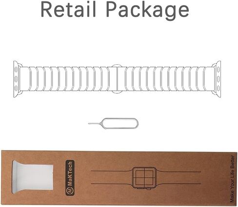 Ceramic Link Bracelet Band for Apple Watch 10/9/Ultra 2/SE/8/7[2024] (46mm/45mm/44/49mm,White) in Kuwait