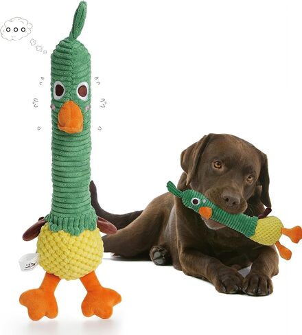 Nocciola Dog Plush Toys, Interactive Dog Toys to Keep Them Busy, Squeaky Dog Toys with Crinkle Paper, Rope Dog Chew Toys for Small and Medium Dogs, 2 Pack in Saudi Arabia