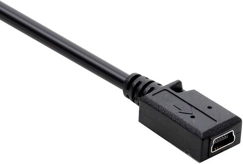 11.4inch Mini b Female to USB A Male Cable minib 5pin Adapter Cable Supports Data Transfer, Charging, and Sync (Mini b) Female-(USB A) Male, 11.4inch in Saudi Arabia