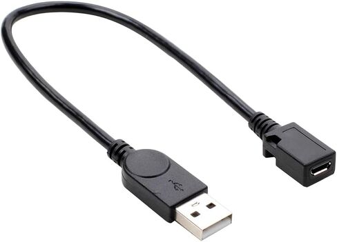 11.4inch Mini b Female to USB A Male Cable minib 5pin Adapter Cable Supports Data Transfer, Charging, and Sync (Mini b) Female-(USB A) Male, 11.4inch in Saudi Arabia