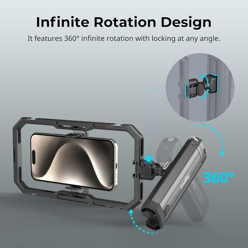 SmallRig Rotatable Bilateral Quick Release Side/Top Handle for SmallRig HawkLock Quick Release Ecosystem for Smartphones 4842 in Saudi Arabia