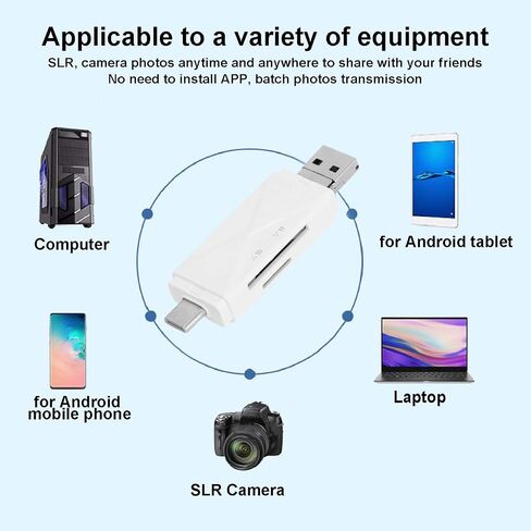 محرك فلاش USB C 3.1، متعدد الوظائف من النوع C OTG USB محرك الإبهام المزدوج فتحة بطاقة Sim للهواتف أندرويد والأجهزة اللوحية وأجهزة الكمبيوتر in Kuwait