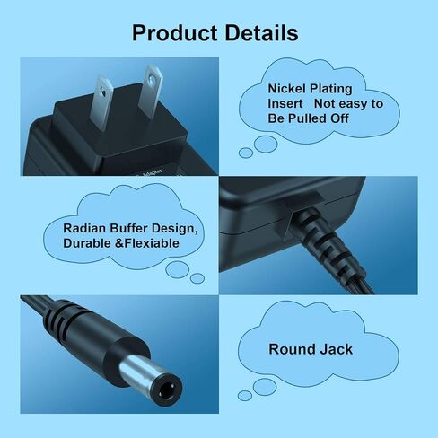 AC Adapter for Innov Model: IVP0900-2000 IVP09002000 Switching Power Supply, Black in Saudi Arabia