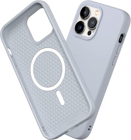 RhinoShield SolidSuit Case Compatible with Magsafe for [iPhone 14 Pro Max] Shock Absorbent Slim Design Protective Cover with Premium Matte Finish 3.5M / 11ft Drop Protection - Ocean Blue in Kuwait