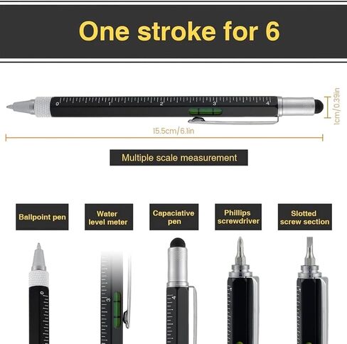 Gifts 14 in 1 Pens for Men, TGGAML Multi Tools Pen EDC Unique Gadget as Christmas, Valetentine's Day, Father' Day, Birthday Pens Gifts for Dad, Boyfriends in Saudi Arabia