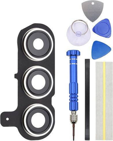 Green Rear Camera's Frame Replacement for Samsung Galaxy S24+ with Camera's Glass Cover Pre-Install Adhesive and Installation Tool Kit in Saudi Arabia